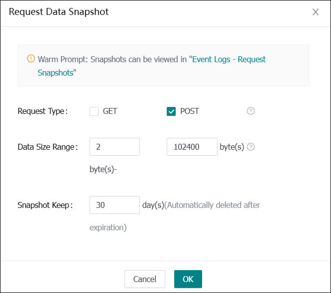 Recording POST Data Logs